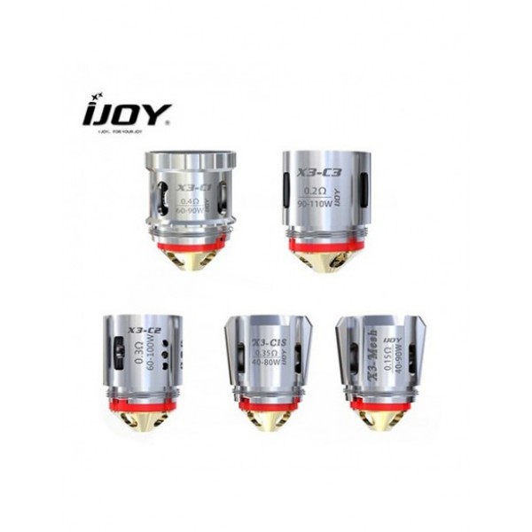 IJOY Captain Coil X3-C1/ C2/ C1S/ Mesh Coil Atomizer Core for IJOY Avenger Capain X3 Subohm Vape Tank