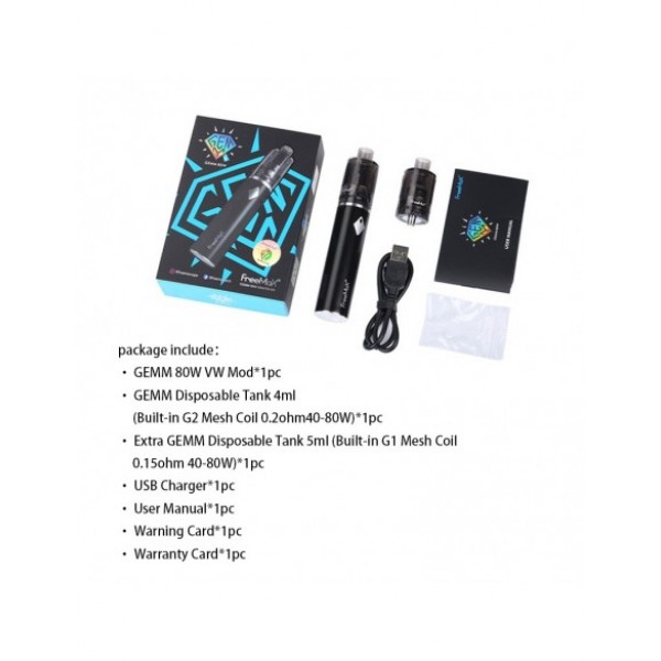 Freemax GEMM 80W Starter Kit 2900mAh With GEMM Disposable Tank