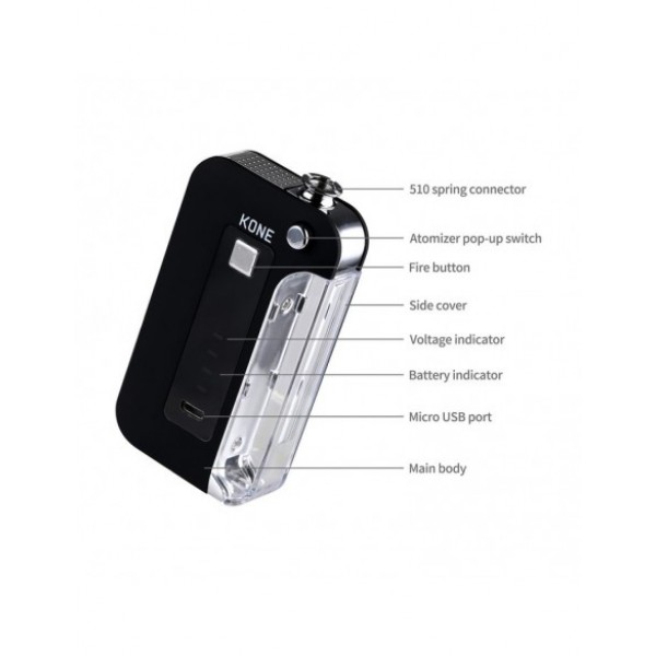 LTQ Vapor KONE 510 Thread Box Mod 900mAh