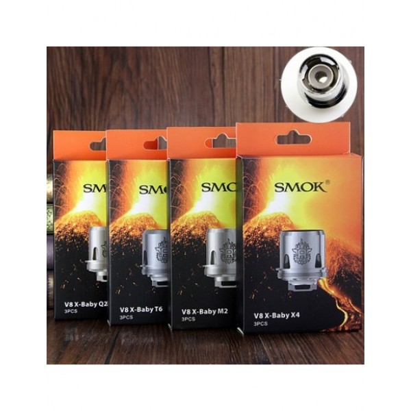 SMOK TFV8 X-Baby Coils M2/Q2/X4/T6/RBA Beast Brother