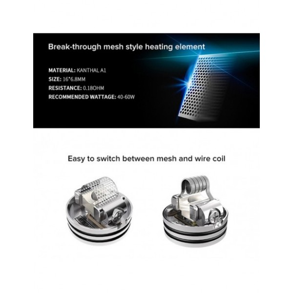 WOTOFO Profile 24mm Mesh RDA With Mesh Style Coil