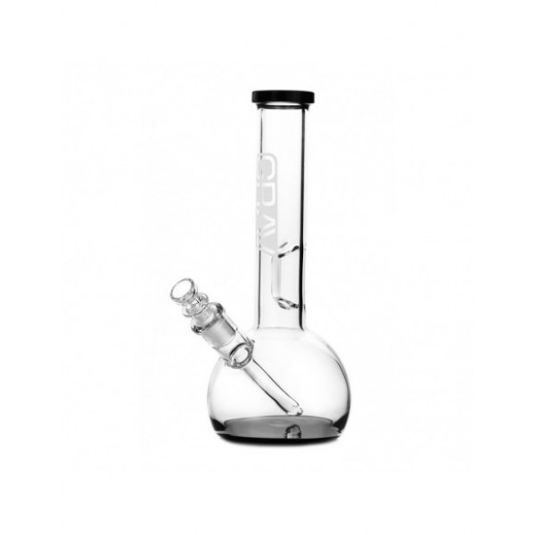 Grav Small Black Accent Round Base Bong 8 Inches