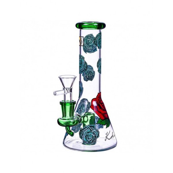 Erick Khan Rose Beaker Bong 8 Inches