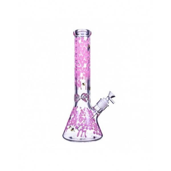 The Apiary Honeycomb Beaker Bong 10 Inches