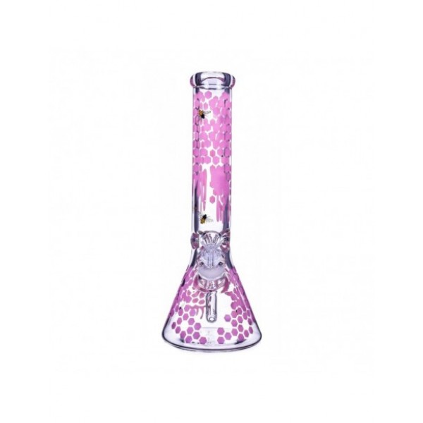 The Apiary Honeycomb Beaker Bong 10 Inches