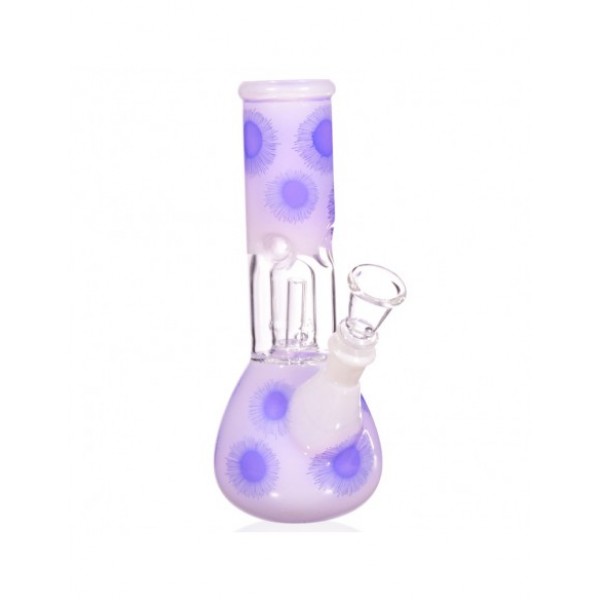 Deep Crackle Percolator Beaker Bong 8 Inches