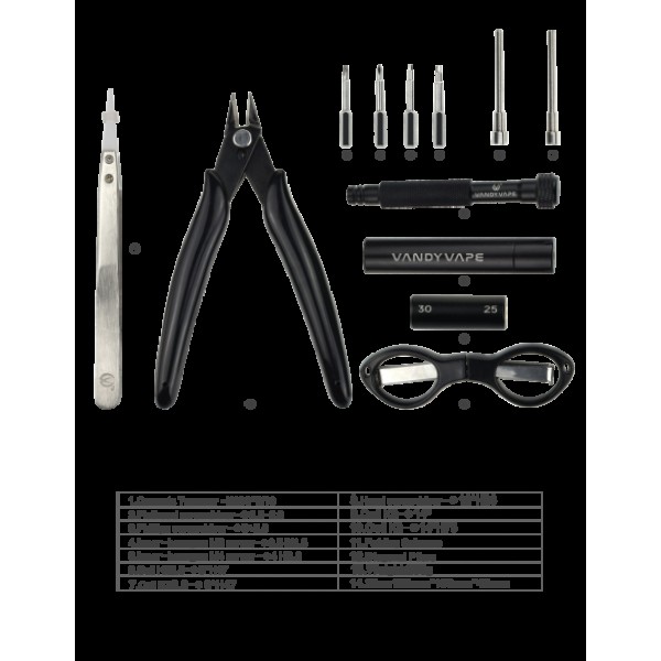 Vandy Vape Tool Kit Pro - 12 in 1